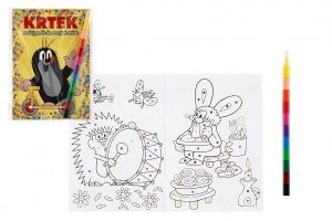 Omalovánka A5 Krtek Maluj podle barevných teček