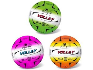 Míč volejbalový FLUO BLACK LINE ASSORT, 21 cm