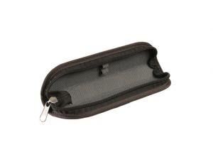 STIL Pouzdro jednobarevné S - 2 gumičky černá antracit