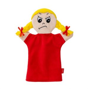 Emoce Holka-Hněv, červený maňásek