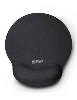 Podložka pod myš s opěrkou zápěstí "Softee", černá, gelová, URBAN FACTORY TSE15UF