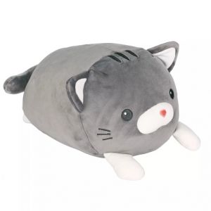 ALBI Plyšový polštář - Šedá kočka