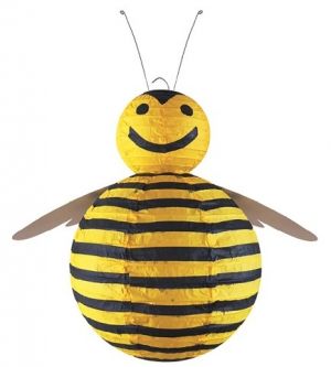 Lampion včelka 20 x 27 cm