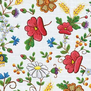Ubrousky DAISY L (20ks) Kashubian Tablecloth