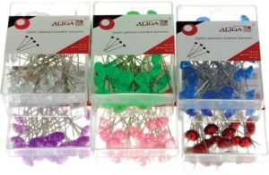 ALIGA špendlík diamant 6mm SPD40-FI 50ks, fialová