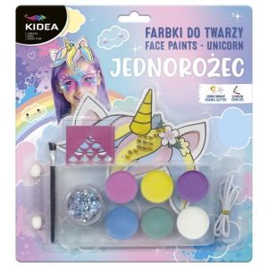 Barvy na obličej Unicorn Pastel 6 barev