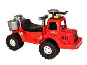 Odrážedlo auto hasiči stříkací vodu plast se zásobníkem