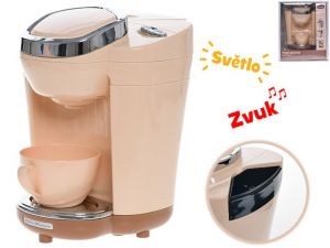 Kávovar 18,5cm na baterie se světlem a zvukem 18m+ v krabičce