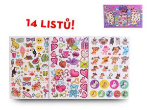 Sada tetování pro holky 14listů 200motivů v krabičce