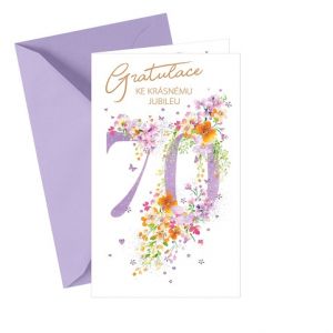 ARGUS Přání k narozeninám 70 15-6362c