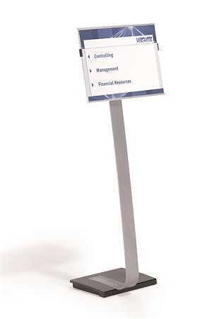 Informační stojan "INFO SIGN", stříbrná, A3, podlahový, DURABLE 481323