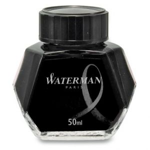 Inkoust lahvičkový Waterman Black, černý (do plnicích per WATERMAN)