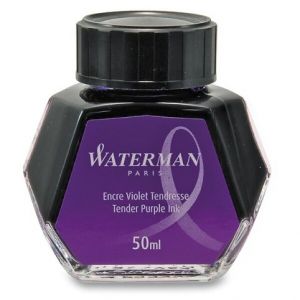 Inkoust lahvičkový Waterman Purple, fialový (do plnicích per WATERMAN)