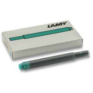 Inkoustové bombičky T10 Lamy tyrkysové 5 kusů (do plnicích per LAMY T 10)