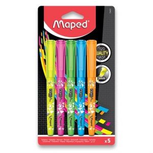 Zvýrazňovač Maped Fluo Peps Pen sada 5barev