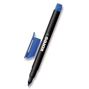Permanentní popisovač Kores K-Marker tenký modrý
