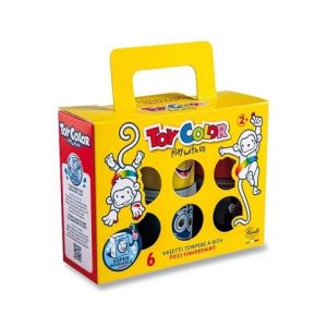 Prstové barvy Toy Color 6 barev, 80 ml