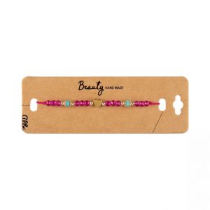 ALBI Náramek - Růžové srdíčko