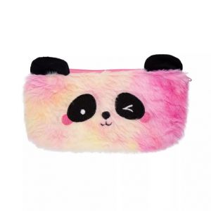 ALBI Chlupaté pouzdro - Žluto-růžová panda