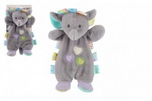 Slon usínáček plyš 23cm na kartě v sáčku 0m+