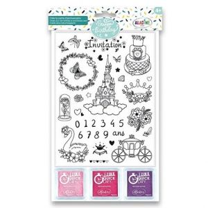 Razítka Aladine Stampo Birthday Princezny, 35 ks