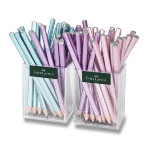 Grafitová tužka Faber-Castell Sparkle Jumbo Cosmic stojánek, 72 ks