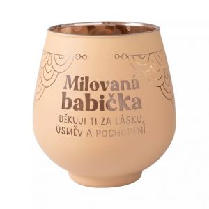 ALBI Zrcadlový svícen - Milovaná babička