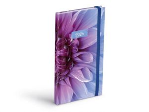 Diář 2026 T806 Lamino 1 s gumkou 90x170mm