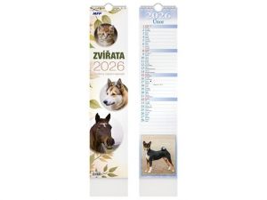 Kalendář 2026 vázankový Zvířata