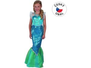 Šaty na karneval - mořská panna, 120 - 130 cm