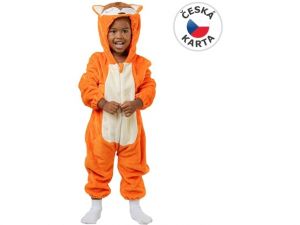 Šaty na karneval - liška, 92-104cm