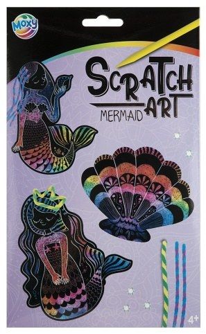 Kreativní set vytvoř si vlastní vyškrabovací zvířátka 4 ks + doplňky