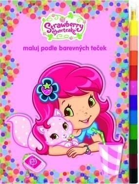 Omalovánky s MAXI voskovkou STRAWBERRY...maluj podle barevných teček