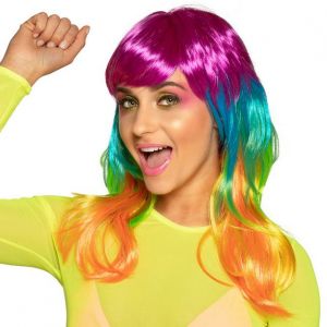 Paruka multicolor dámská dlouhá