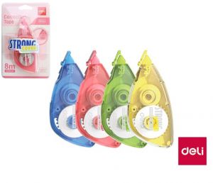 Korekční strojek 5mm x 8m DELI E8110A mix