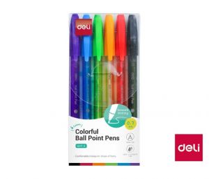 Propiska jednorázová 6 barev DELI EQ69-6