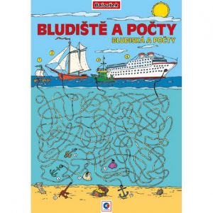 Omalovánka A4 - Bludiště a počty (omalovánky) / BO749 / Baloušek tisk