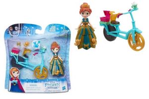 HASBRO Frozen panenka Little Kingdom Anna & Bicycle Ledové království