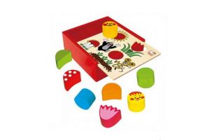 Vkládačka Krtek dřevo 16ks