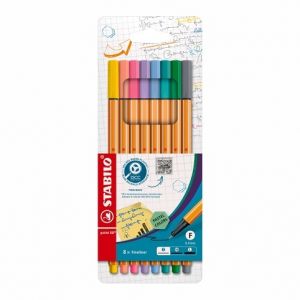 STABILO Jemný liner - point 88 - 8 ks sada - 8 pastelových barev