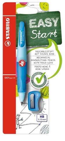STABILO Ergonomická mechanická tužka pro praváky - EASYergo 3.15 světle modrá/tmavě modrá