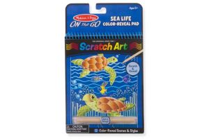 Melissa & Doug - Škrabací obrázky Vodní svět (škrabací obrázek)