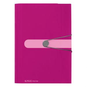 Spisové desky A4, 12dílný organizér, PP, tmavě růžové (Herlitz)