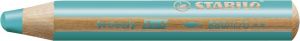STABILO Pastelka, vodovka & voskovka v jednom - woody 3 in 1 - tyrkysová