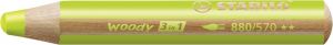 STABILO Pastelka, vodovka & voskovka v jednom - woody 3 in 1 - listová zeleň