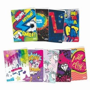 Sešit "Fantasy colours", A4+, linkovaný s okraji, 52+2 listů, Daisy Pop, MITAMA 62167-9005