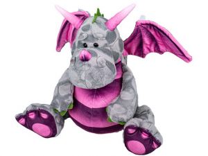 Plyšový drak 30cm šedý 0m+