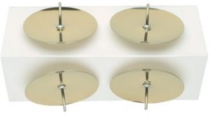 Bodce na svíčky zlaté 4ks v sáčku, 4cm