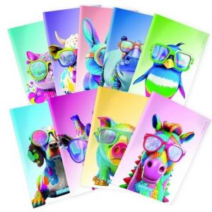 Sešit "Animal", A4+, linkovaný s okraji, 40+2 listů, hroch, MITAMA 62744-90114