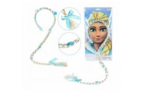 Čelenka s copem 90cm Ledová princezna na kartě